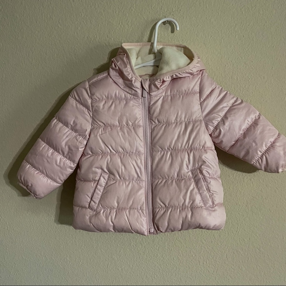Old navy outdoor jacket pink 18-24months pink